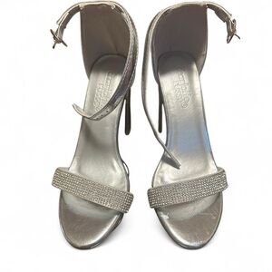 Charlotte Russe Silver High Heeled Sandals